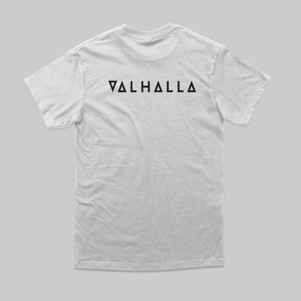 Oversized Tee - White - Valhalla Core Design